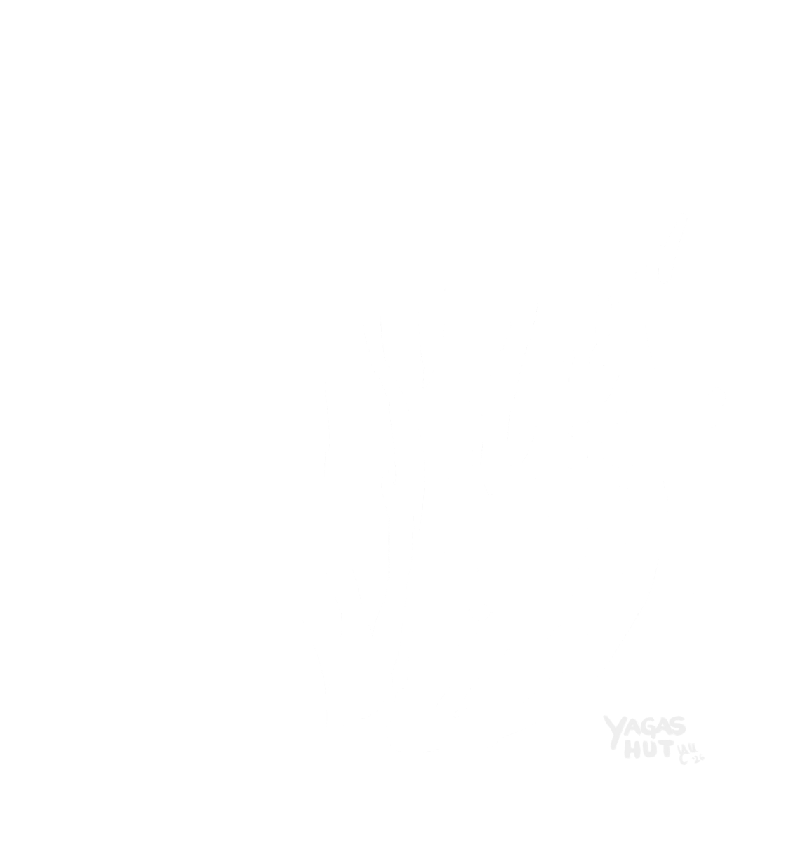 Line illustration of flames – representing the Kupala Night bonfires leapt by lovers at midsummer under Lada's blessing